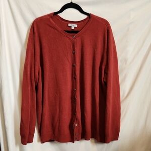 Croft & Barrow Women's Red Cardigan Sweater